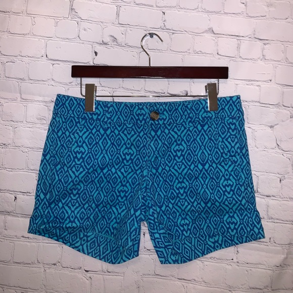 American Eagle Outfitters Pants - American Eagle Midi Stretch Blue Shorts size 6